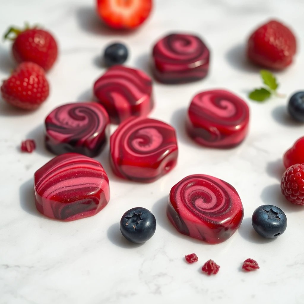Caramelos de Frutos Rojos